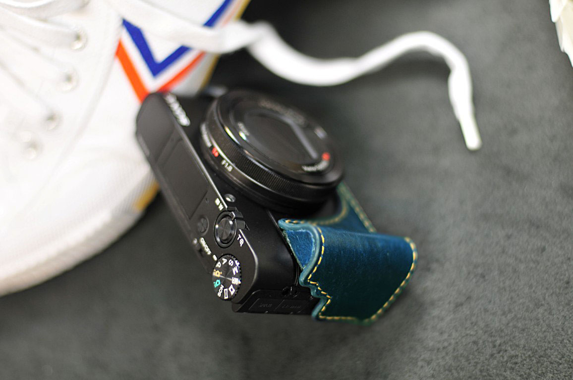 SONY RX100 M3 / M4 相機皮套 Leather half case / case set ソニー RX100 M3 / M4 用カメラケース by KAZA