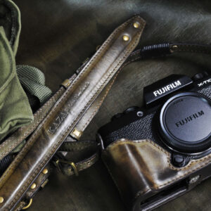 Fujifilm x-t100 Leather case 相機皮套 用カメラケース