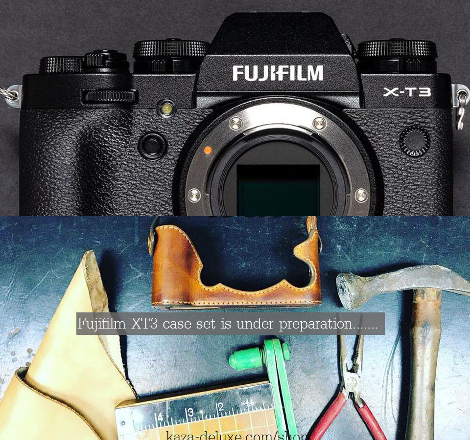 xt3 leather case, xt3 half case ,xt3 カメラケース