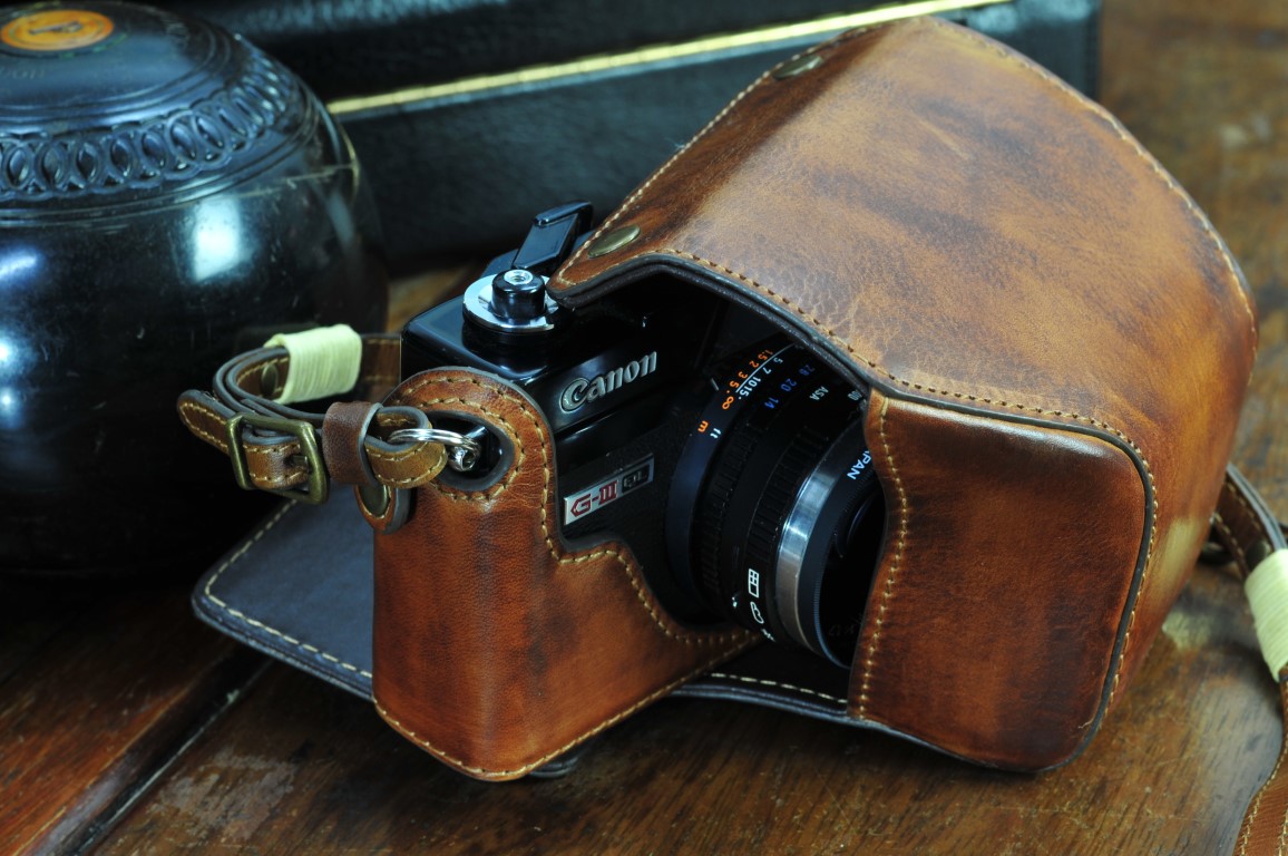 キャノンQL17用カメラケース, Canonet QL17相機皮套, Canon Ql17 leather case, Canon Ql17 half case,
